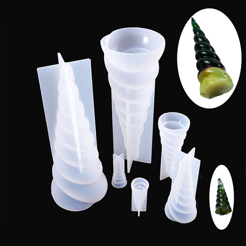 Resin Art Supplies - 3D Unicorn Horn Silicone Mold for