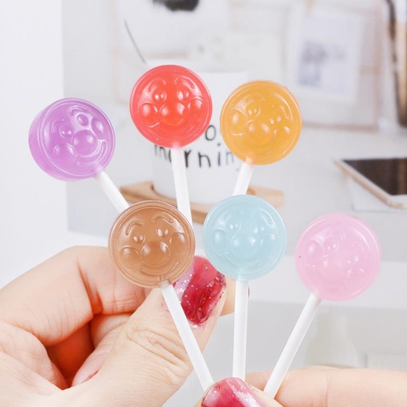 Resin Art Supplies - Kawaii Cartoon Lollipop Resin Flatback Simulation