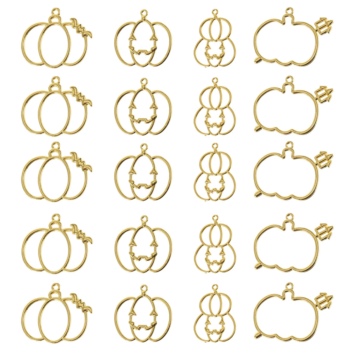 Resin Art And Craft - 20Pcs DIY Pumpkin Resin Pendant Mold