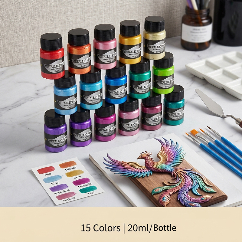 Resin Dye Opaque - Mica Powder 15 Colors - 20g/Bottle