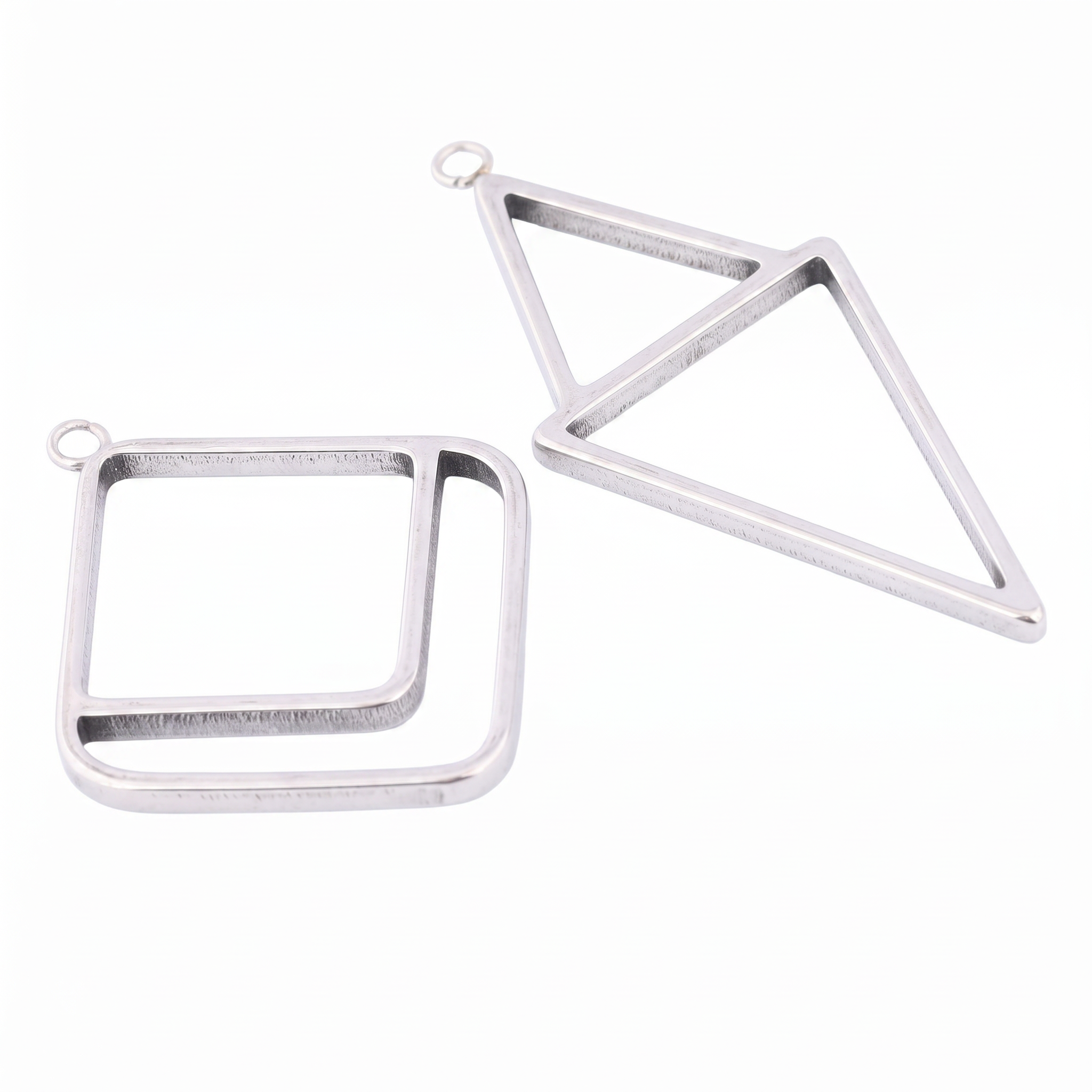 Resin Art Essentials - 10pcs Square Triangle 3mm Thick Open