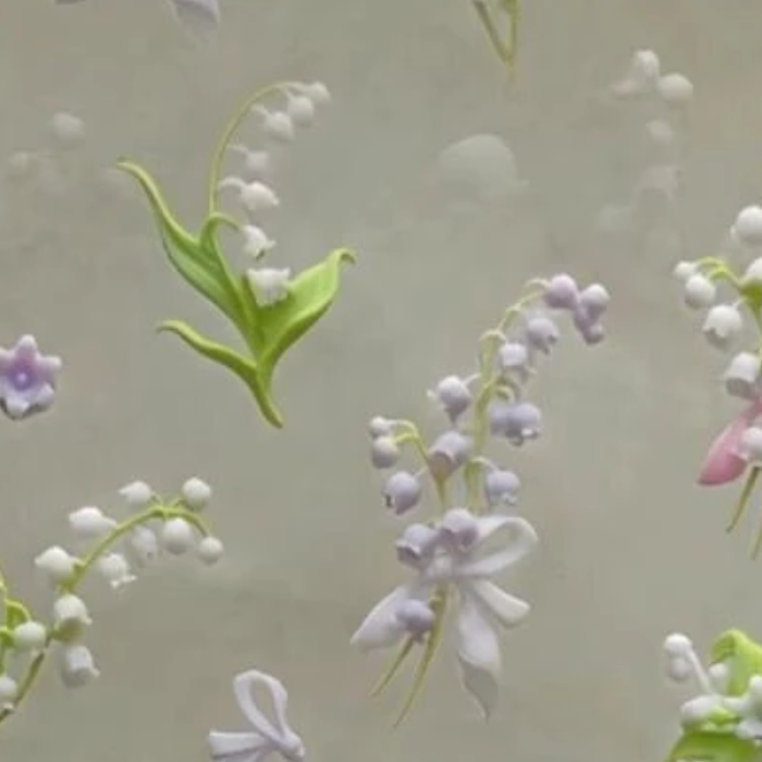 Resin Art Template - Flowers Series 3D Curved Nail Mold