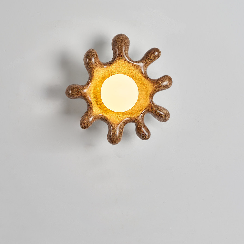 Resin Art On Wall - Resin Wall Lamp Wabi Sabi Vintage