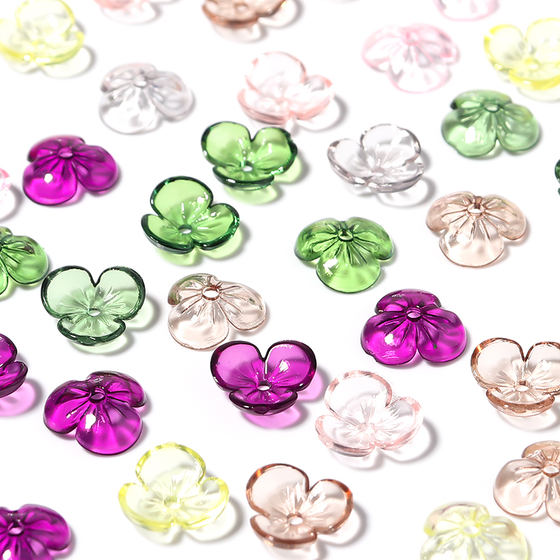 Resin Art Essentials - 20pcs/lot Transparent Resin Petal Beads Blossoms