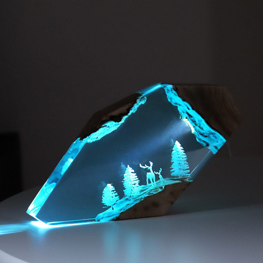 Resin Art And Craft - Forest Fairy Deer Desktop Art Personalized