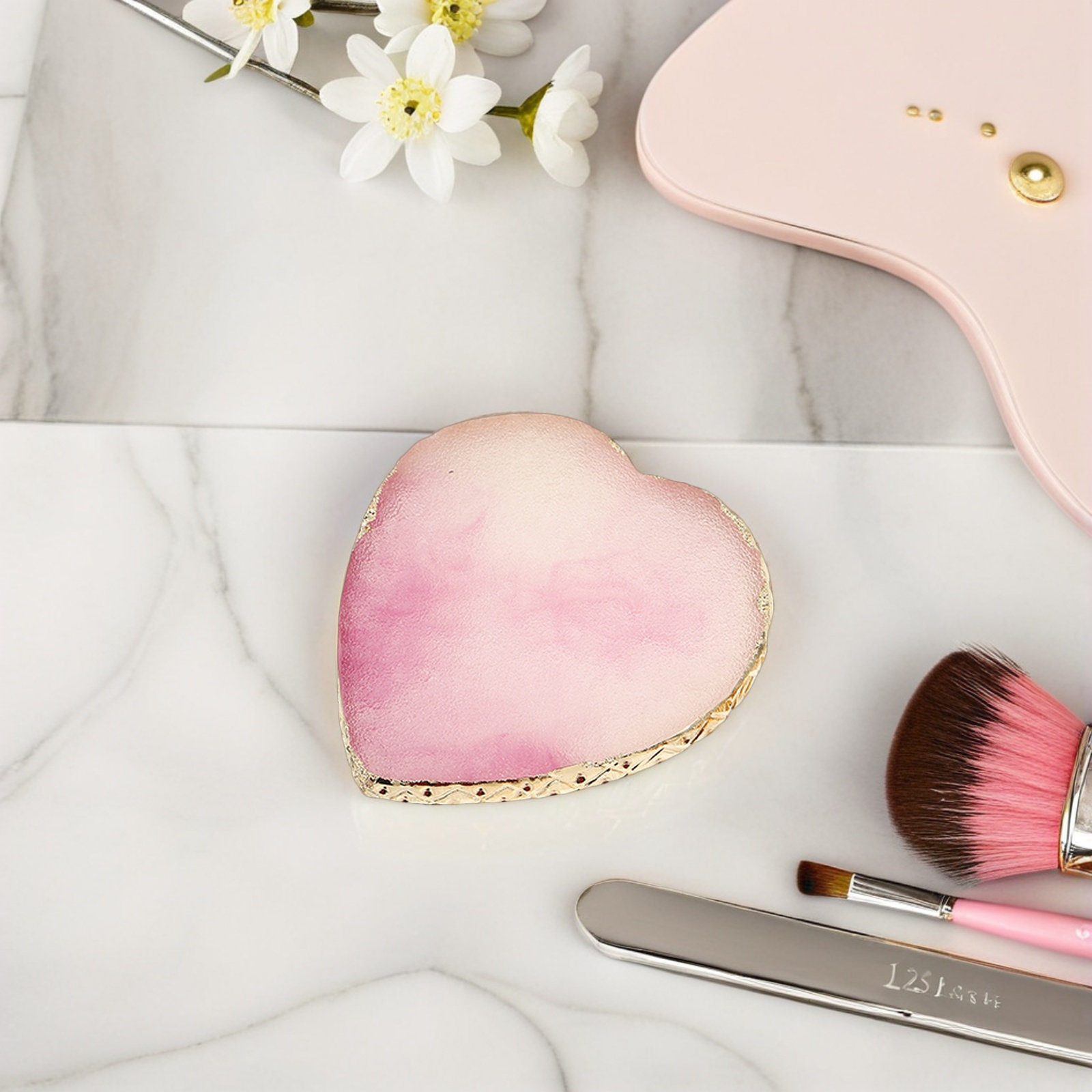 2Pcs Heart Shaped Nail Art Res – обзор и цена Resin Art Tray