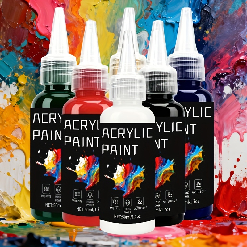 Acrylic Paint Set 6 Colors 50m – обзор и цена Resin Art Supplies