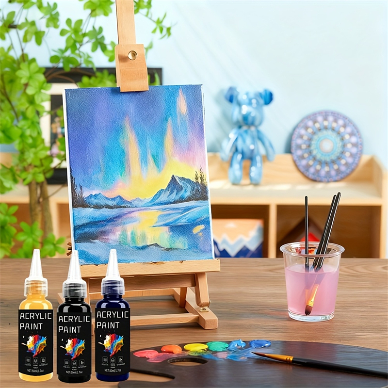 Acrylic Paint Set 6 Colors 50m – обзор и цена Resin Art Supplies
