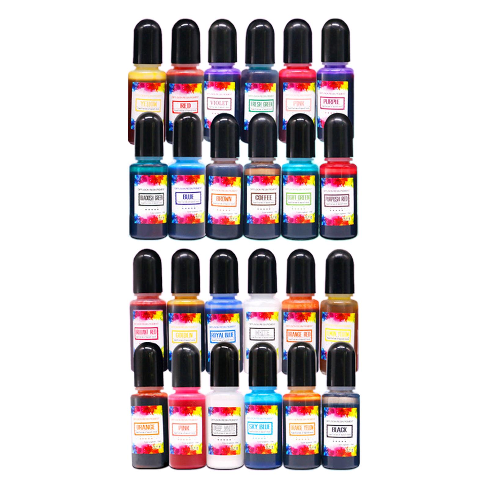 24Pcs Alcohol Inks Epoxy Resin – обзор и цена Resin Pigment Alcohol Ink