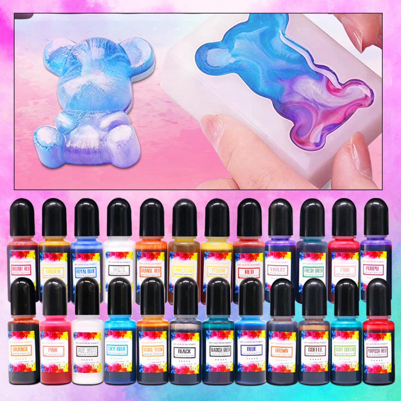 24Pcs Alcohol Inks Epoxy Resin – обзор и цена Resin Pigment Alcohol Ink