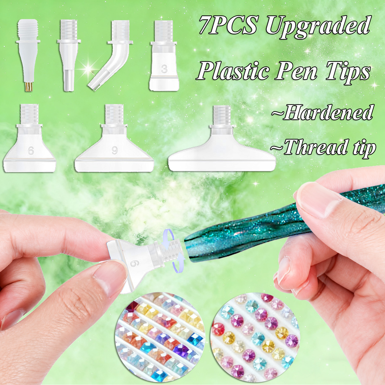 Diamond Paintbrush Set (Green) – обзор и цена Resin Art And Craft