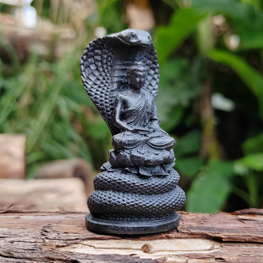 Snake-Guarding-Buddha Sculptur – обзор и цена Resin Art Aesthetic