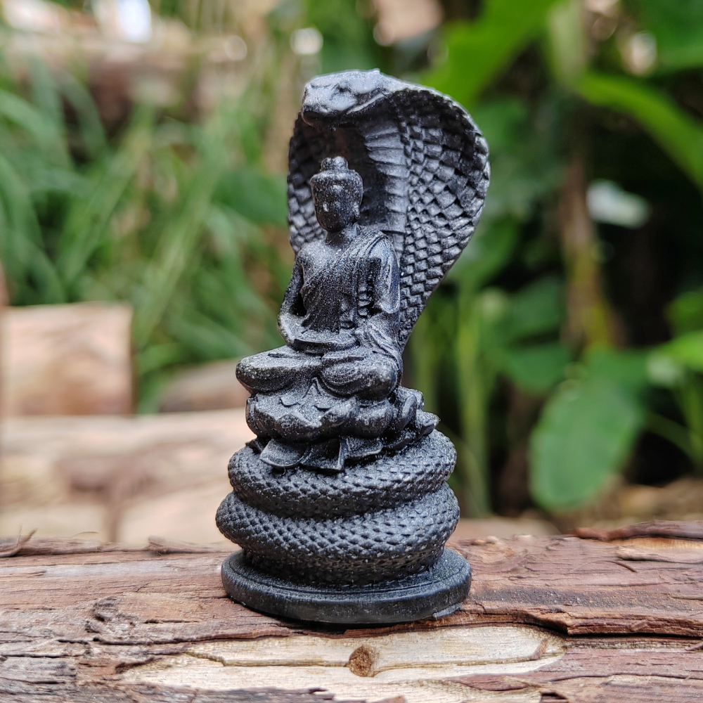 Snake-Guarding-Buddha Sculptur – обзор и цена Resin Art Aesthetic