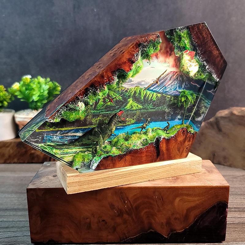 Table Resin Lamp Dinosaur Figu – обзор и цена Resin Art Anime