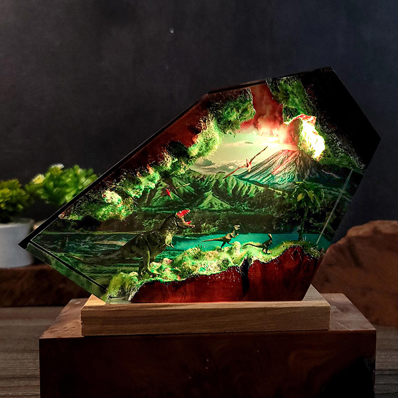 Table Resin Lamp Dinosaur Figu – обзор и цена Resin Art Anime