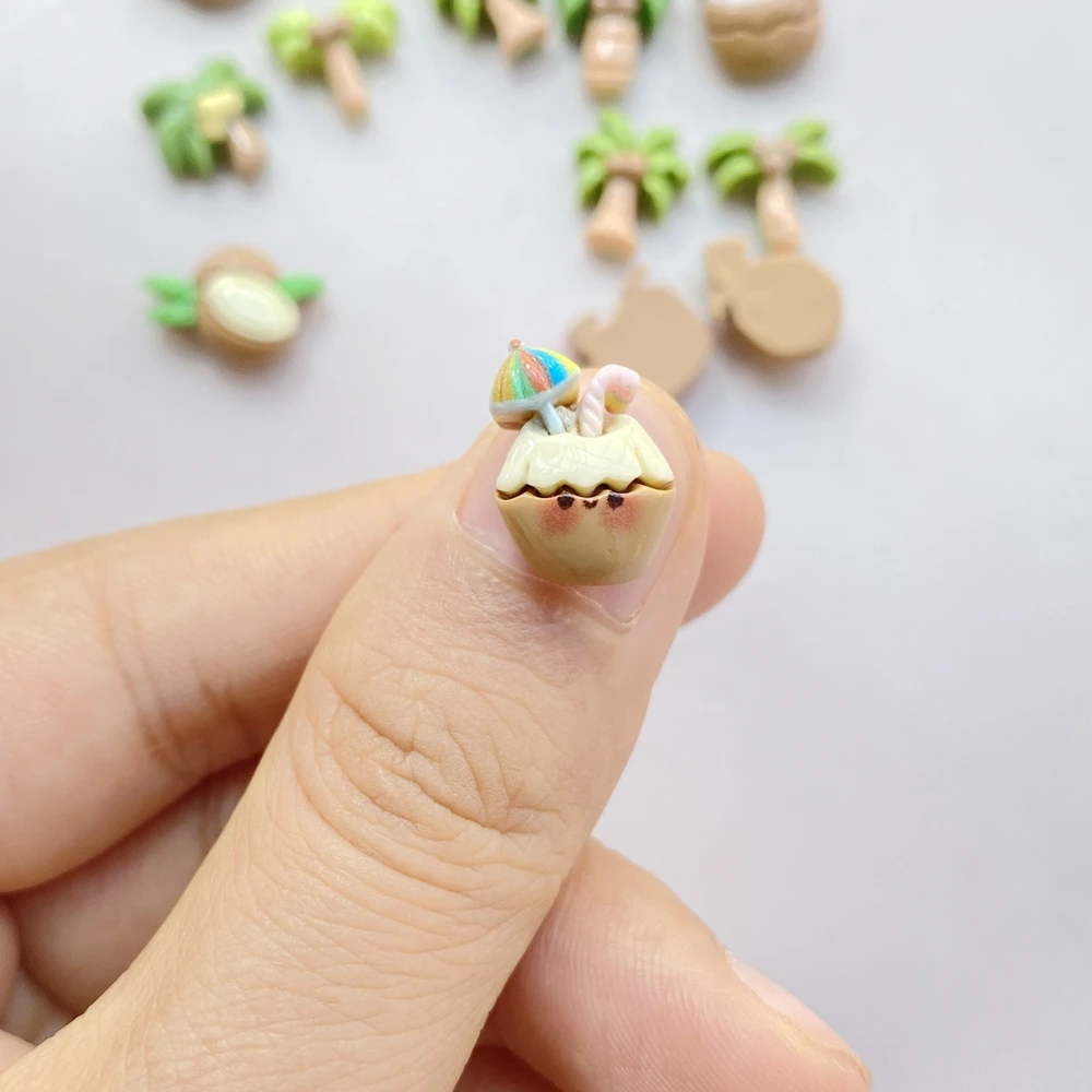 20Pcs Cute Cartoon Coconut Dri – обзор и цена Resin Art Design