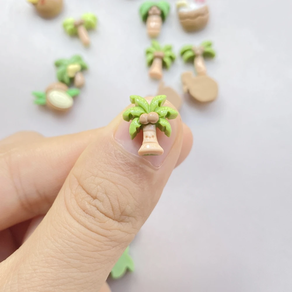 20Pcs Cute Cartoon Coconut Dri – обзор и цена Resin Art Design