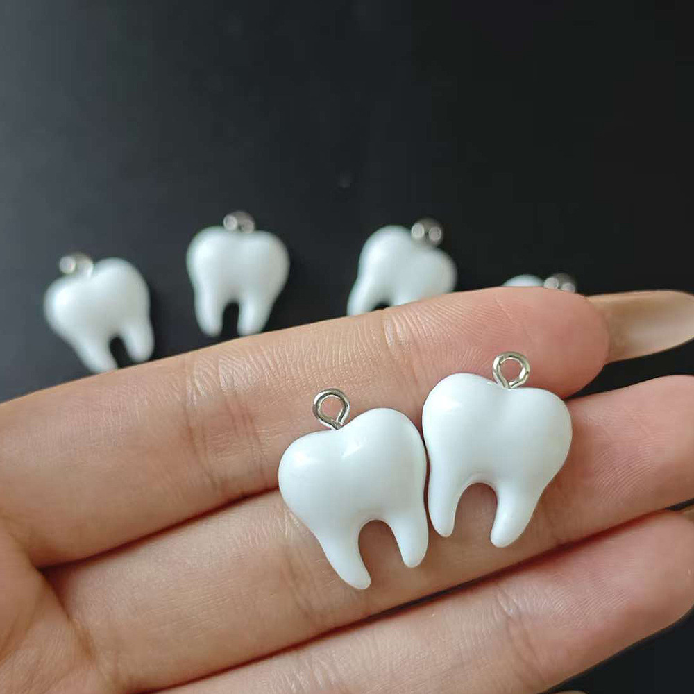 10pcs Cute White Teeth Resin P – обзор и цена Resin Art Essentials