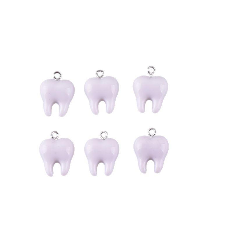 10pcs Cute White Teeth Resin P – обзор и цена Resin Art Essentials