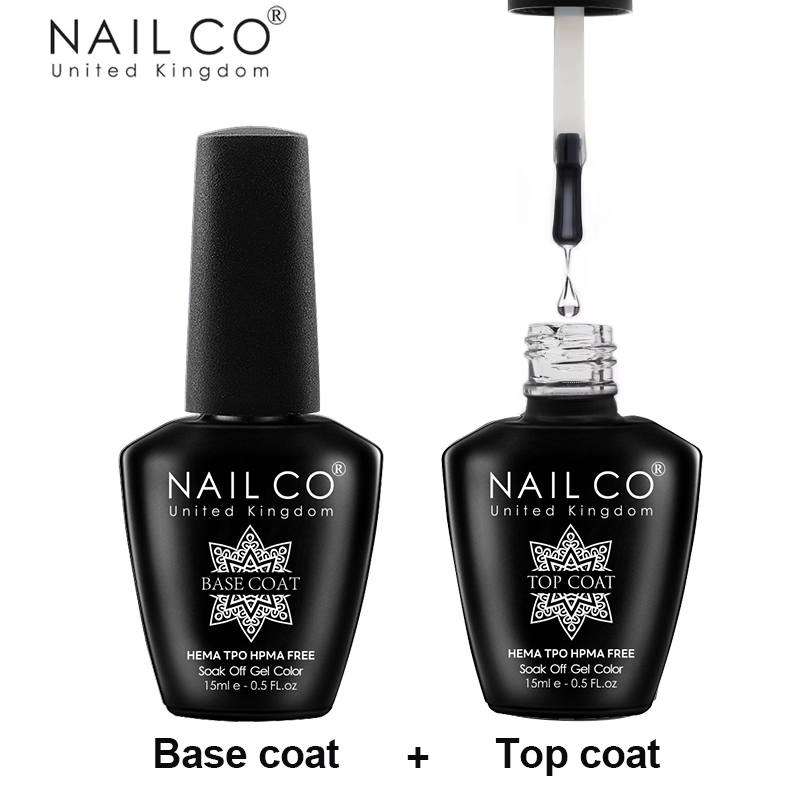 NAILCO 15ml Top Coat And Base  – обзор и цена Resin Art Varnish