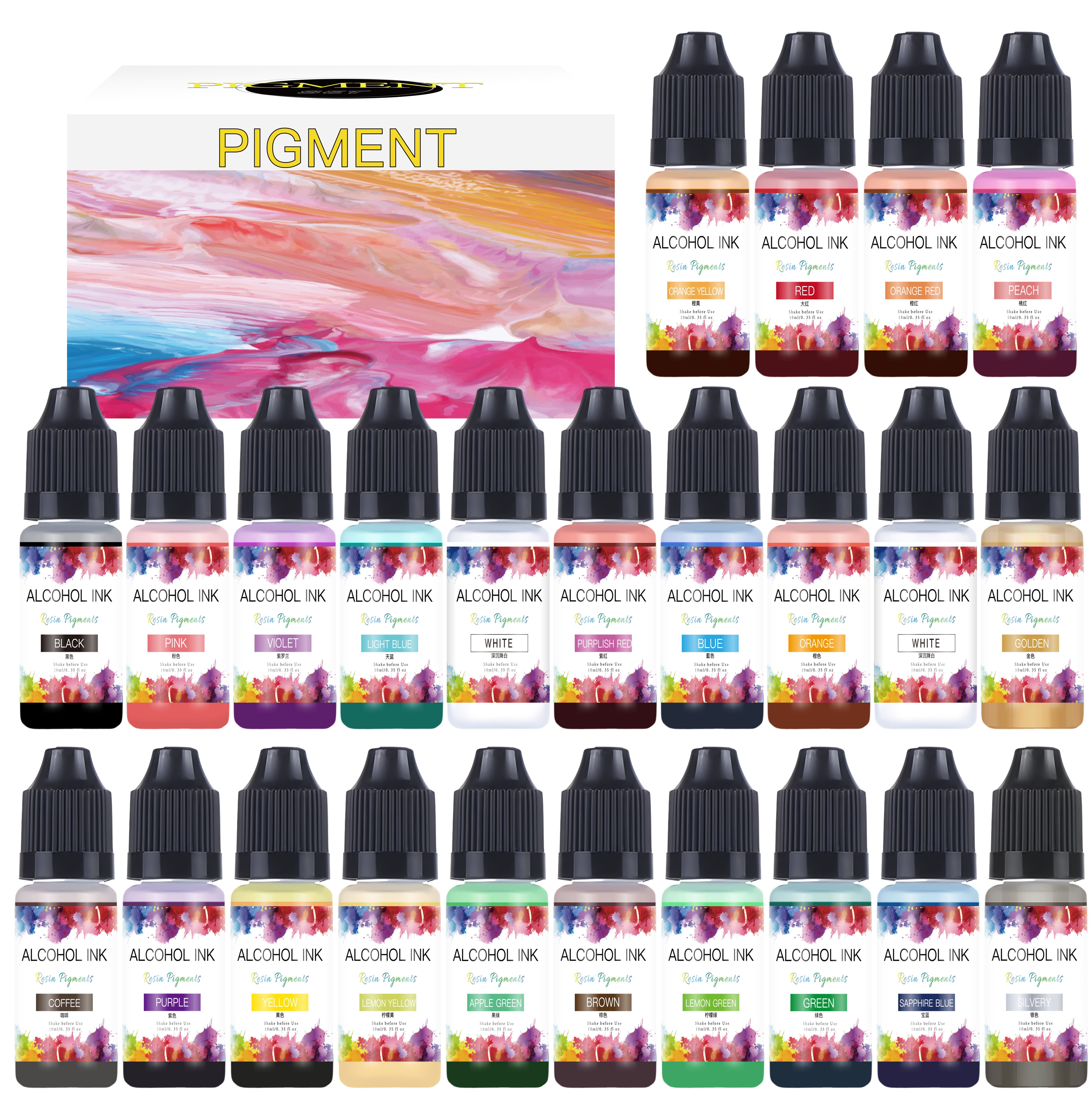 10ml Alcohol Ink Art Epoxy Res – обзор и цена Resin Pigment Alcohol Ink