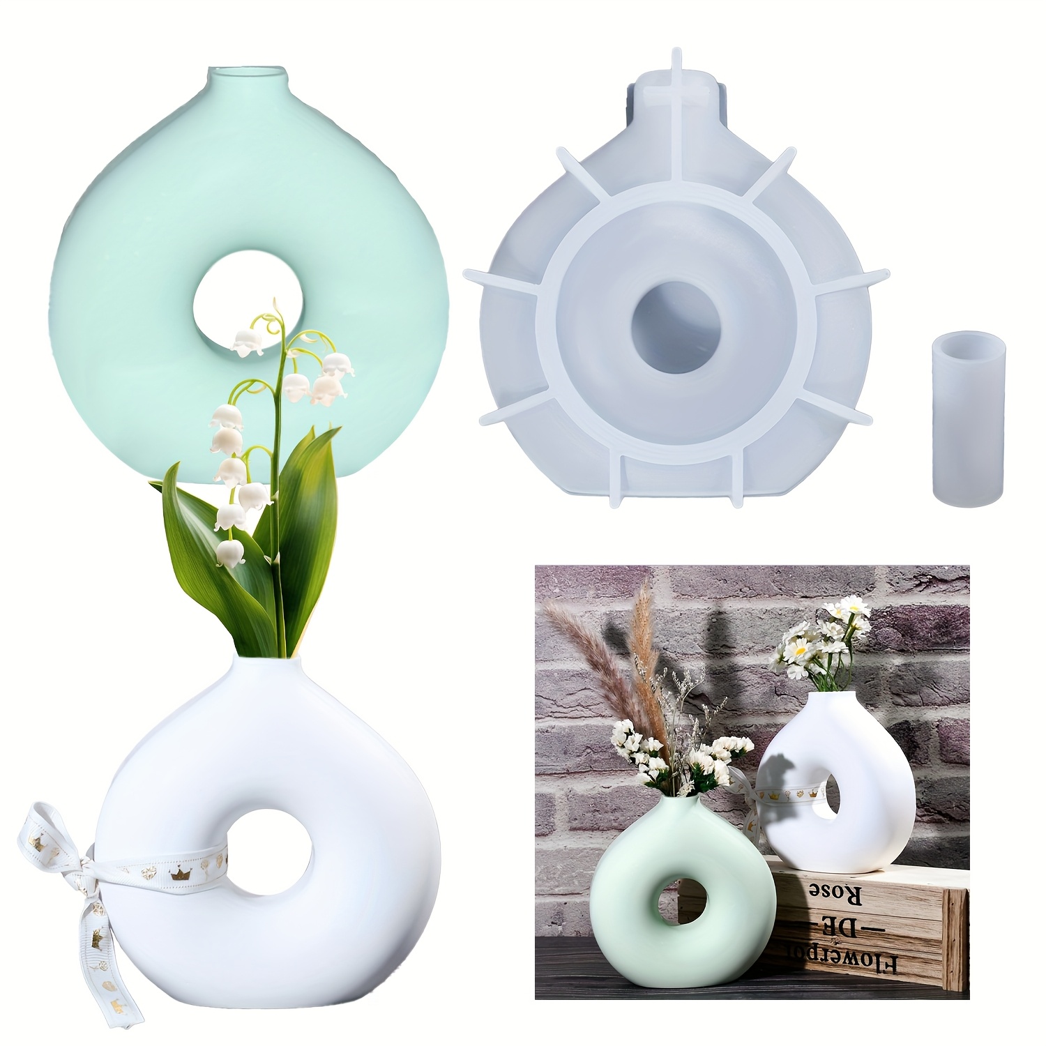 1 DIY Round Vase Silicone Moul – обзор и цена Resin Art Products