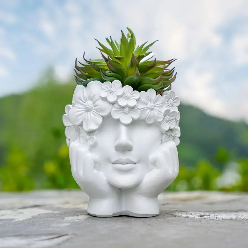 1 Creative Female Face Flower  – обзор и цена Resin Art Using Flowers