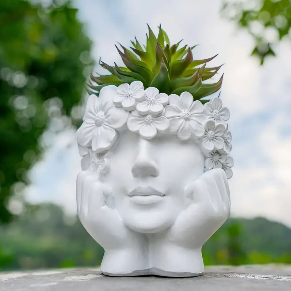 1 Creative Female Face Flower  – обзор и цена Resin Art Using Flowers