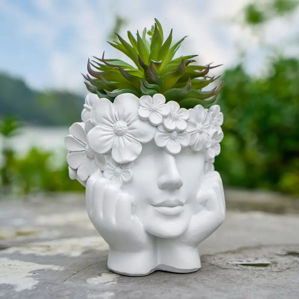 1 Creative Female Face Flower  – обзор и цена Resin Art Using Flowers