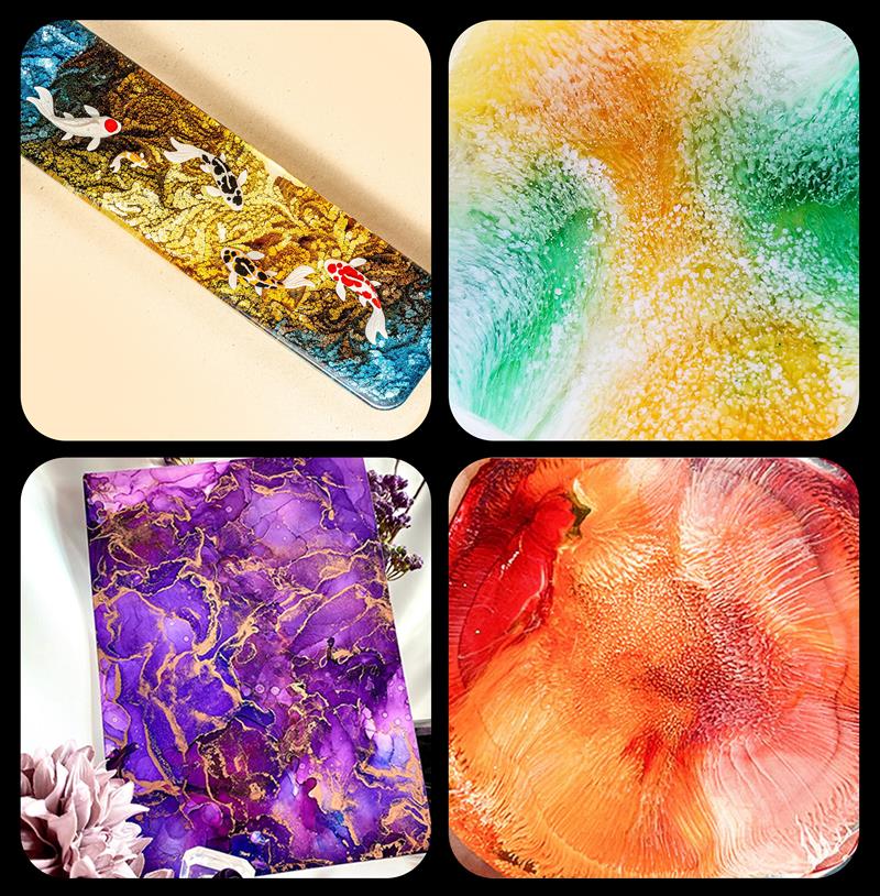 1 Set Art Ink Alcohol Epoxy Re – обзор и цена Resin Pigment Alcohol Ink