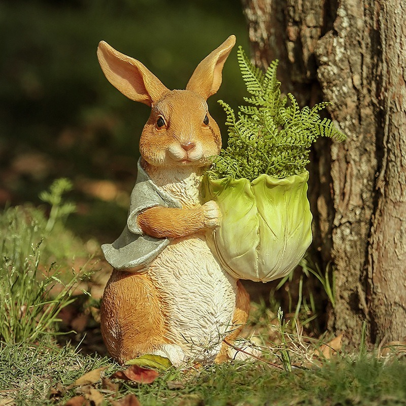 Outdoor Garden Statues Rabbit  – обзор и цена Resin Art And Craft