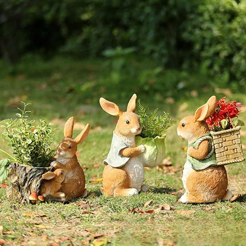 Outdoor Garden Statues Rabbit  – обзор и цена Resin Art And Craft