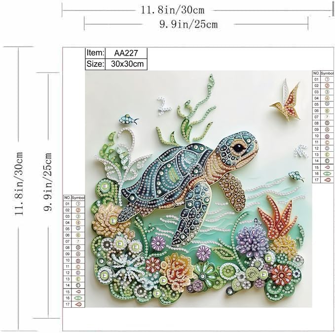 Sea Turtle Animal Diamond Pain – обзор и цена Resin Art And Craft