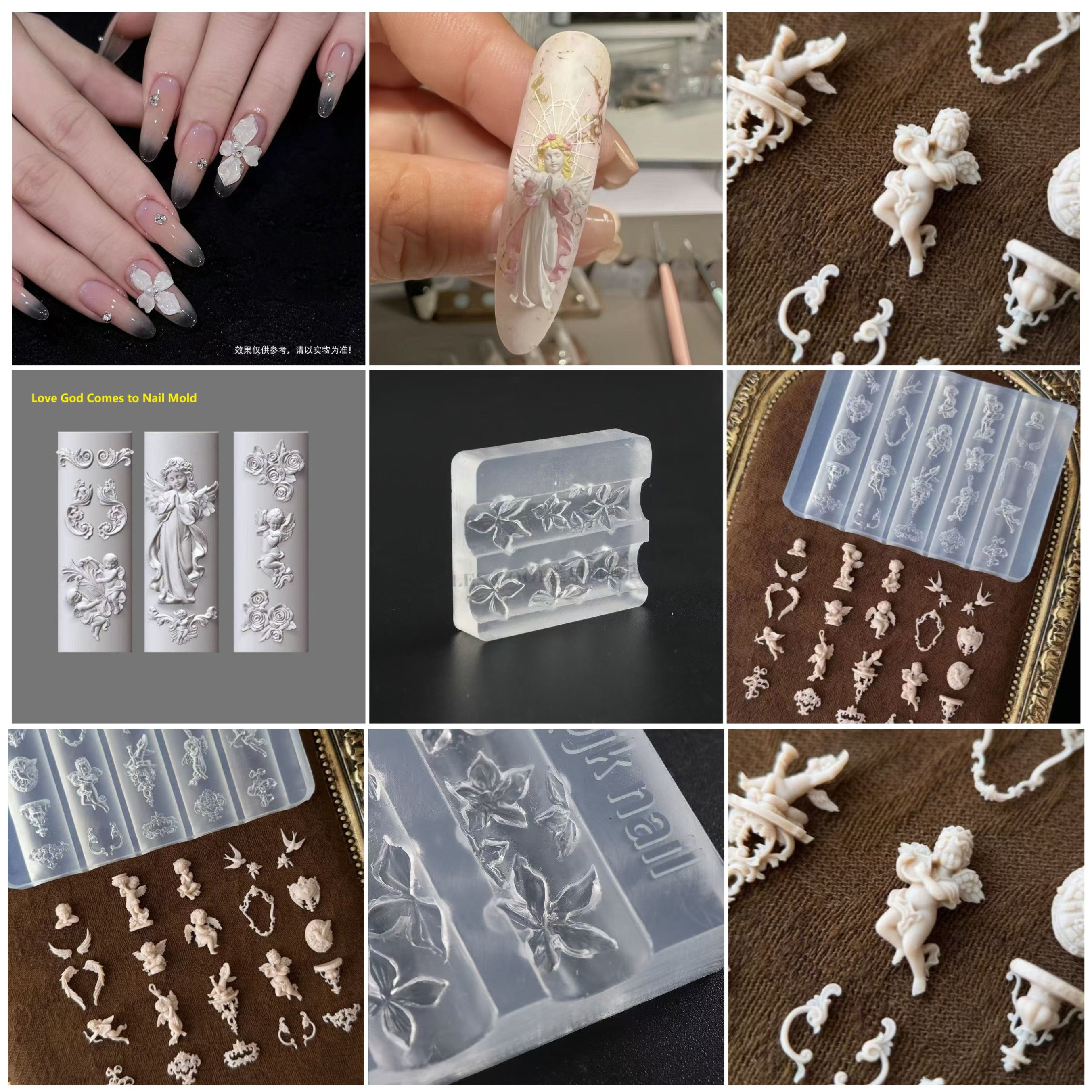 High-Quality Silicone Nail Art – обзор и цена Resin Art Template