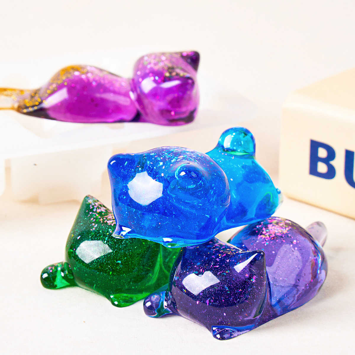 3D Cat Crystal Epoxy Resin Mol – обзор и цена Resin Art Products