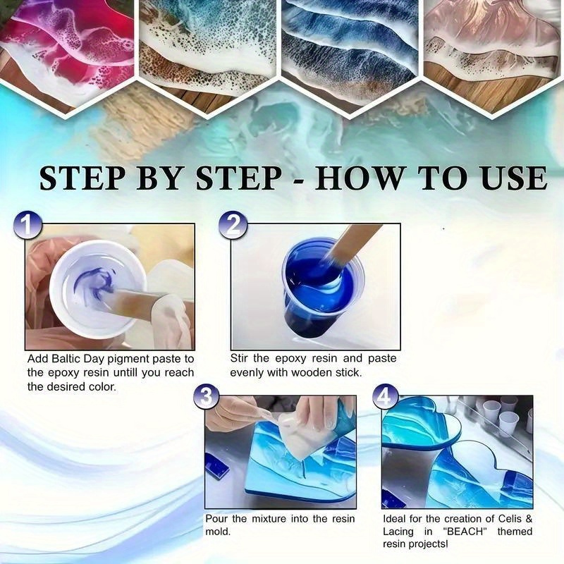 24 Colors/8 Colors 5g 0.18oz P – обзор и цена Resin Dye Opaque