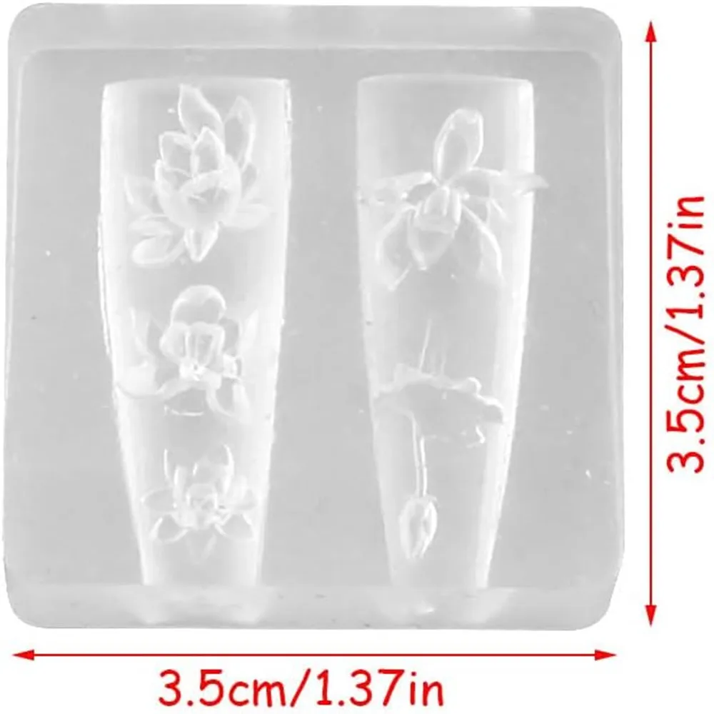 3D thorns Nail Design Silicone – обзор и цена Resin Art Template