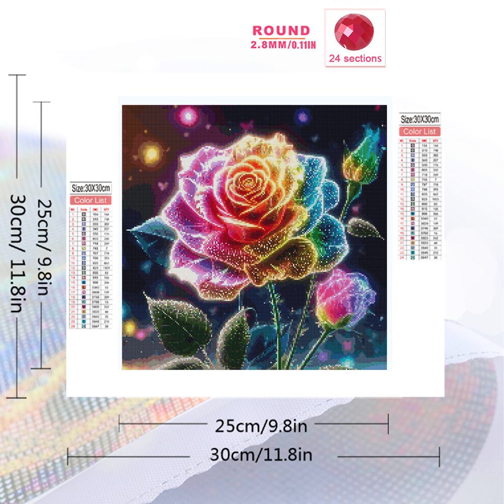 EverShine Diamond Mosaic Flowe – обзор и цена Resin Art With Rose
