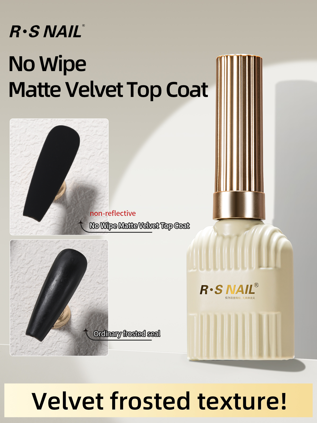 RSNAIL 12g Velvet Matte Top Co – обзор и цена Resin Art Varnish
