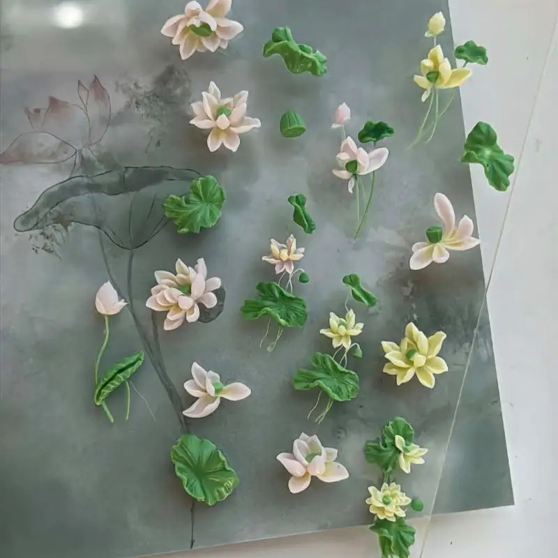 Flowers Series 3D Curved Nail  – обзор и цена Resin Art Template