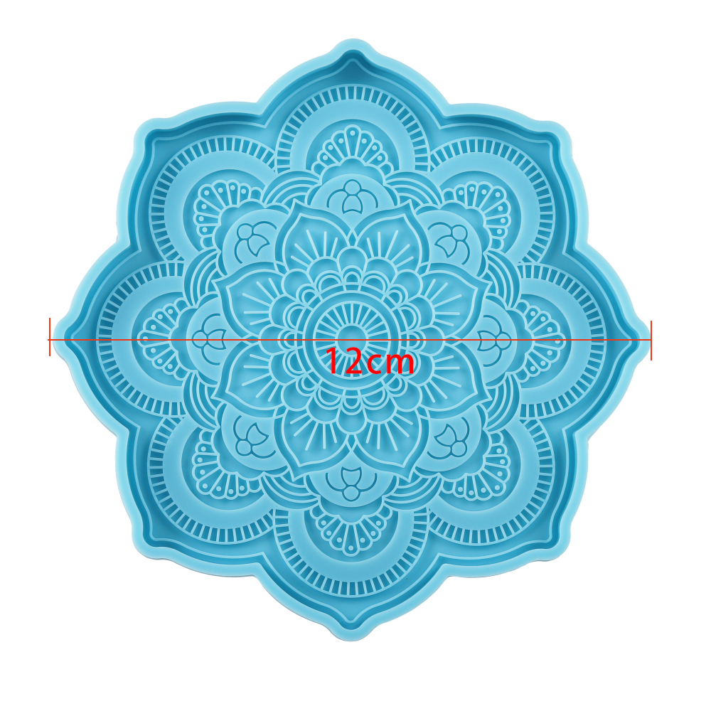 Mandala Coaster Silicone Mold  – обзор и цена Resin Art Tray