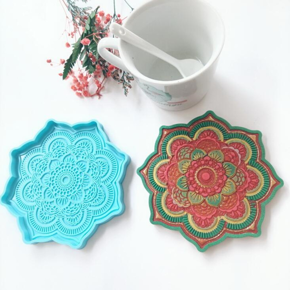 Mandala Coaster Silicone Mold  – обзор и цена Resin Art Tray
