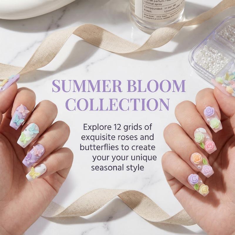 DIY 3D Nail Decoration Kit 6 1 – обзор и цена Resin Art Using Flowers