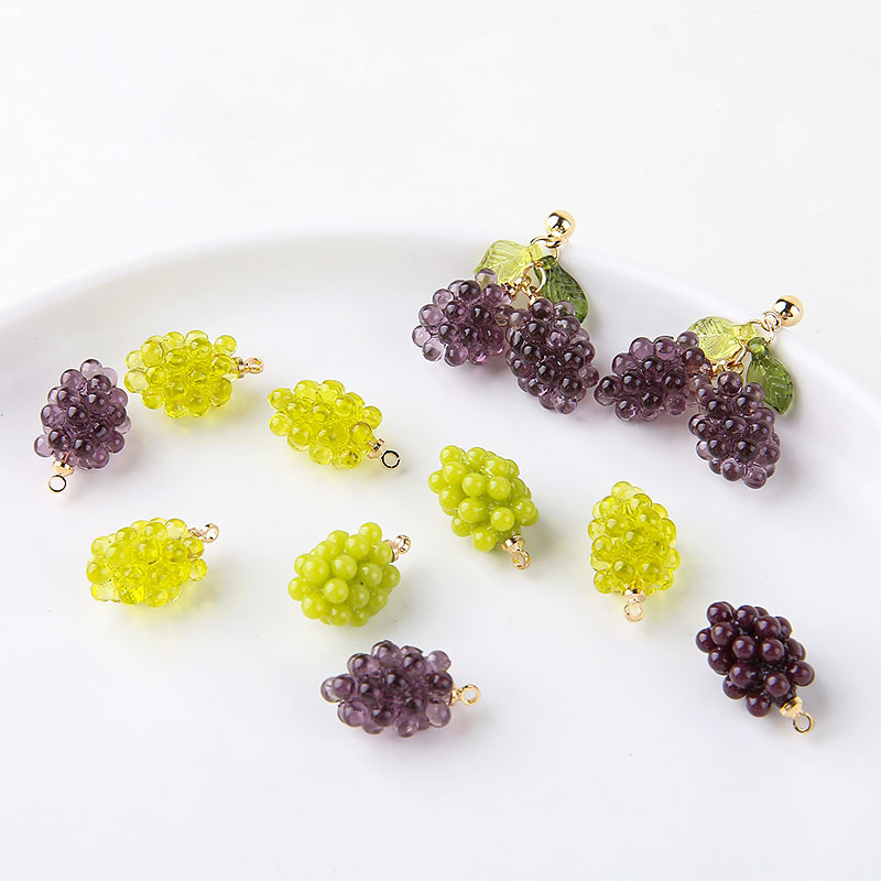6pcs Cute Little Grapes Resin  – обзор и цена Resin Art Essentials