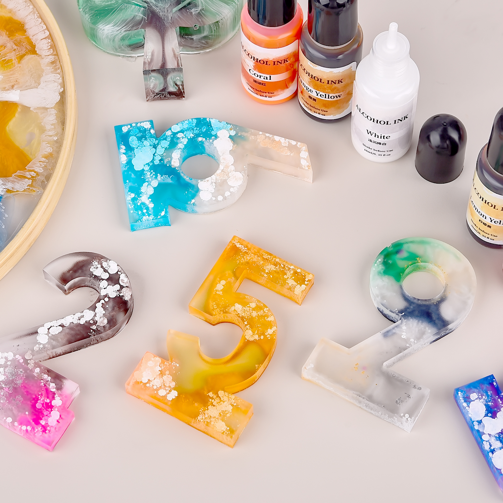 1set Art Ink Alcohol Epoxy Res – обзор и цена Resin Pigment Alcohol Ink