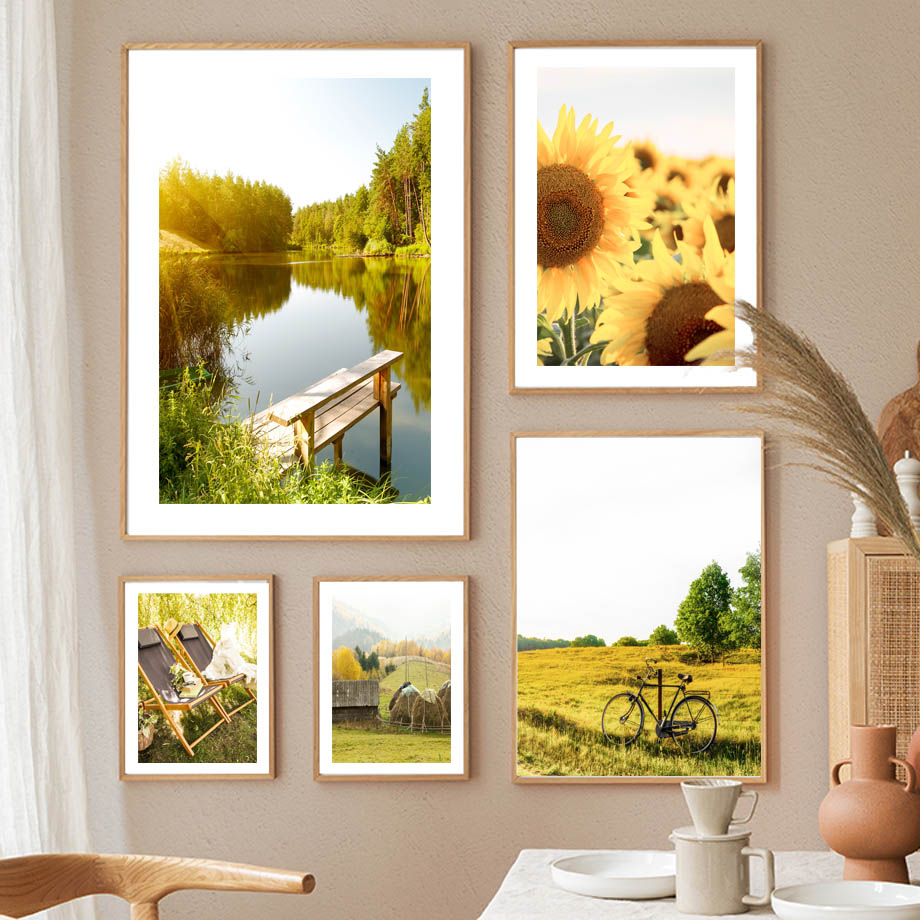 Spring Sunflower Idyllic Lake  – обзор и цена Resin Art Aesthetic