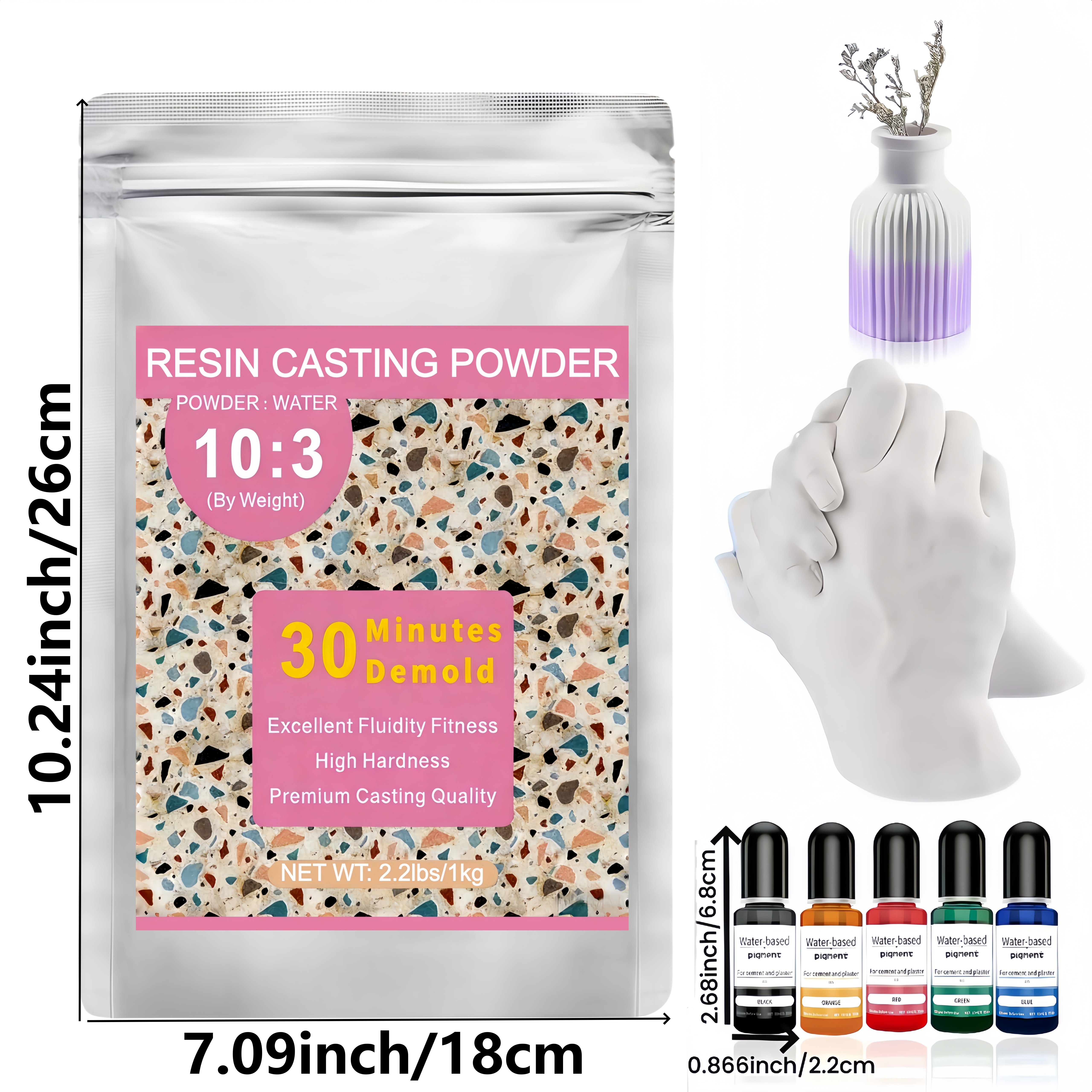 Resin Casting Powder, Bubble-F – обзор и цена Resin Art Supplies