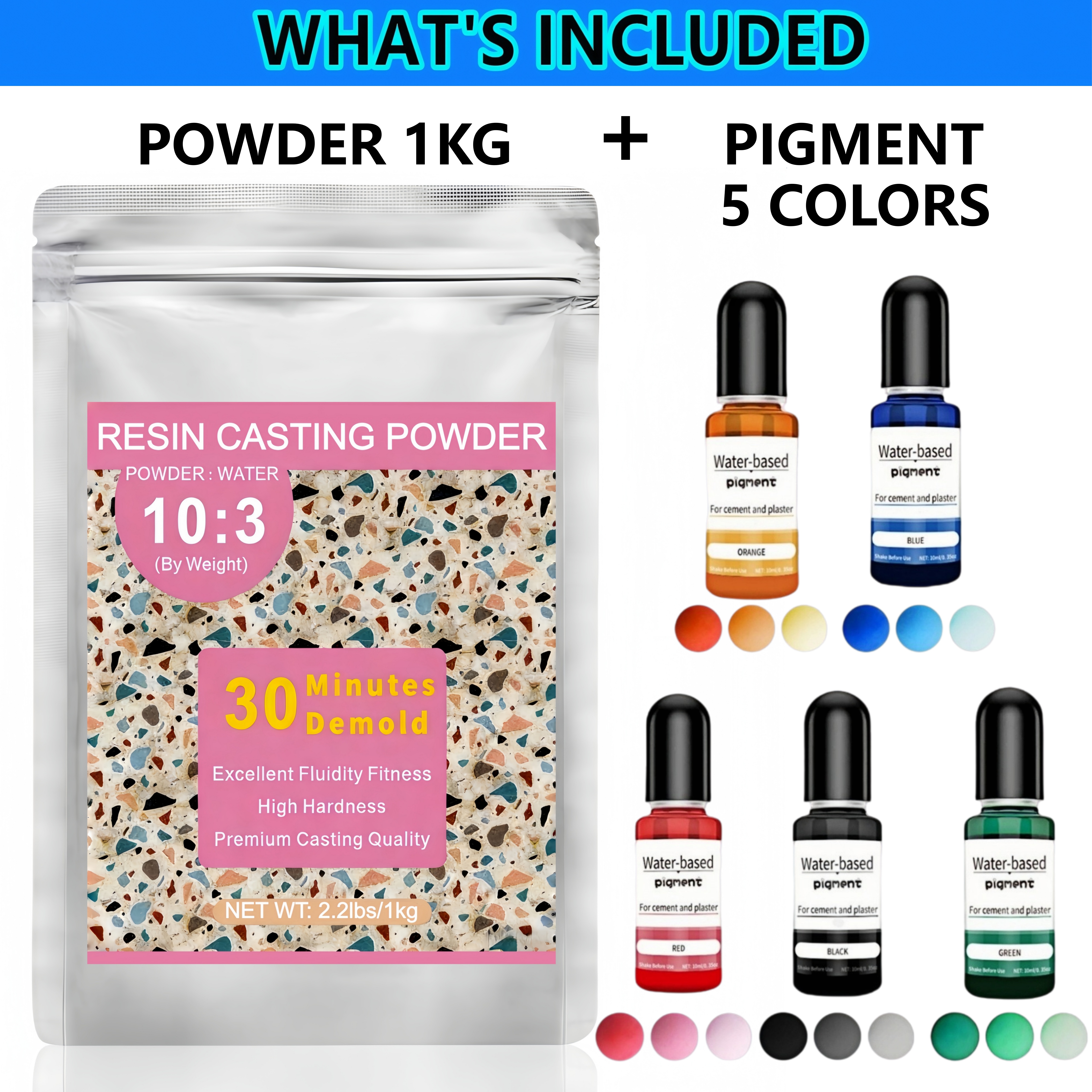 Resin Casting Powder, Bubble-F – обзор и цена Resin Art Supplies