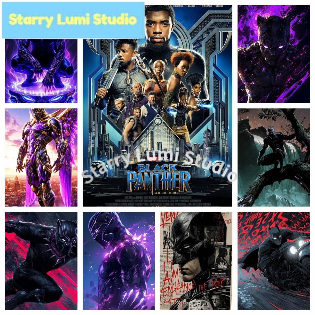 Black Panther Shiny Bright Dia – обзор и цена Resin Art And Craft