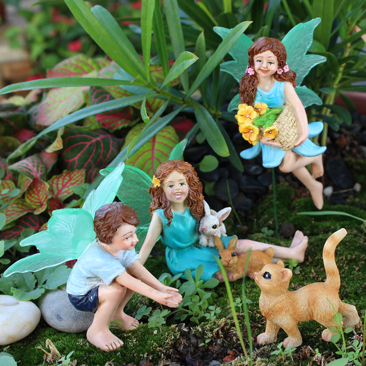 4pc Flower Fairy and Animal Pa – обзор и цена Resin Art Products
